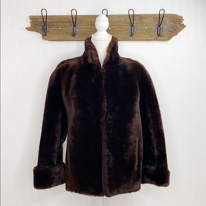 Vintage Mouton Fur Coat Annis Furs NewYork Detroit